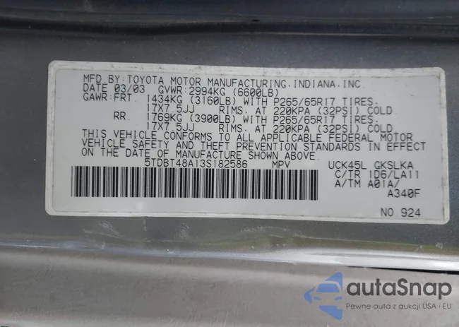 5TDBT48A13S182586: 44044148