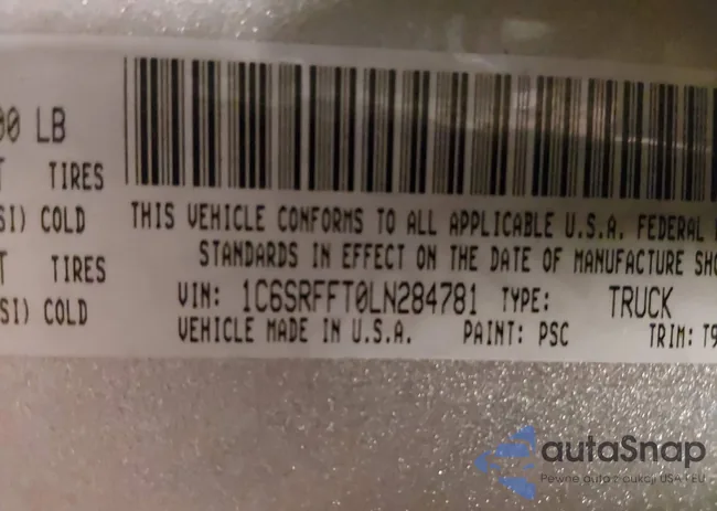 1C6SRFFT0LN284781: 44043346