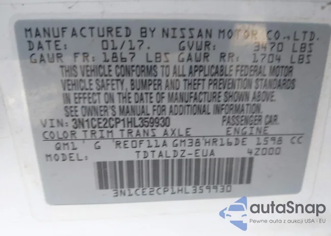 3N1CE2CP1HL359930: 44043363