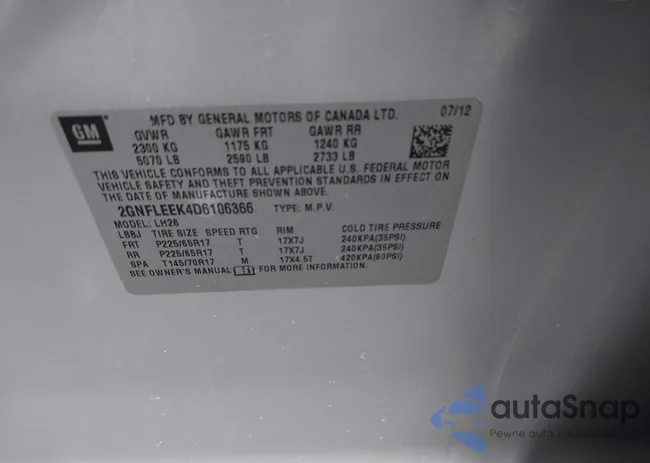 2GNFLEEK4D6106366: 44043618