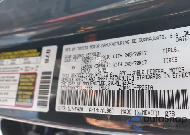 3TYKD5HN7ST032992: 44044717