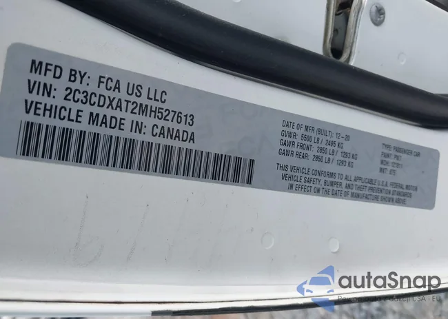 2C3CDXAT2MH527613: 44044731