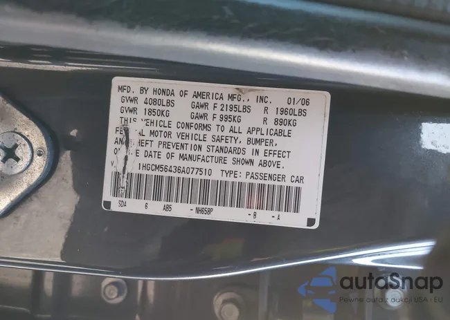 1HGCM56436A077510: 44044784