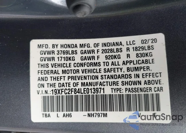 19XFC2F84LE013971: 44044818