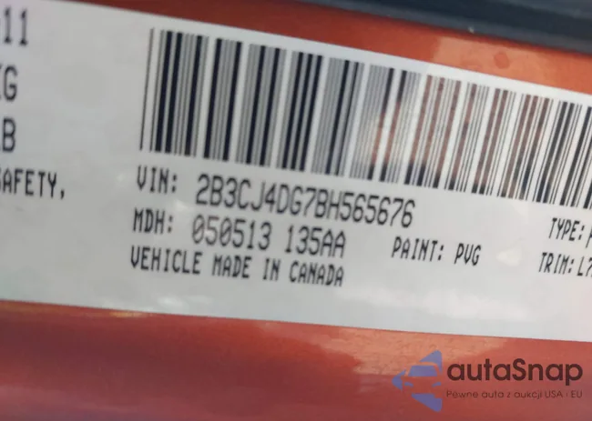 2B3CJ4DG7BH565676: 44044886