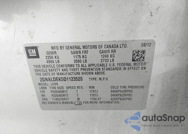 2GNALDEK5D1123520: 44044977