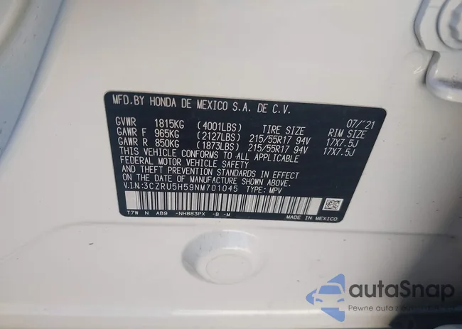 3CZRU5H59NM701045: 44045057