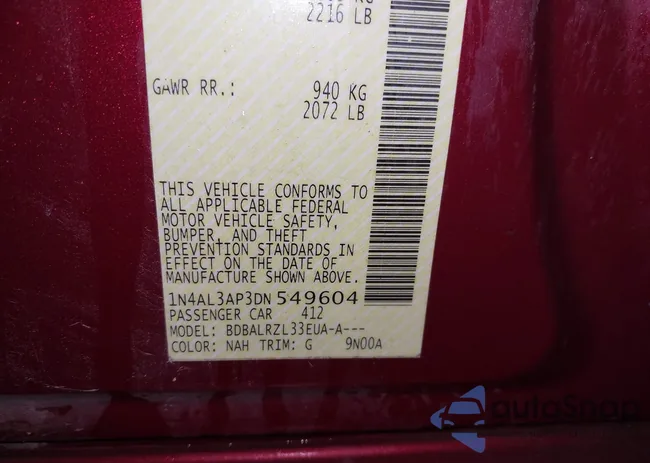 1N4AL3AP3DN549604: 44045074