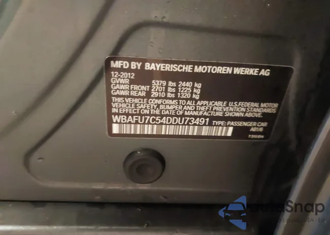 WBAFU7C54DDU73491: 44045105