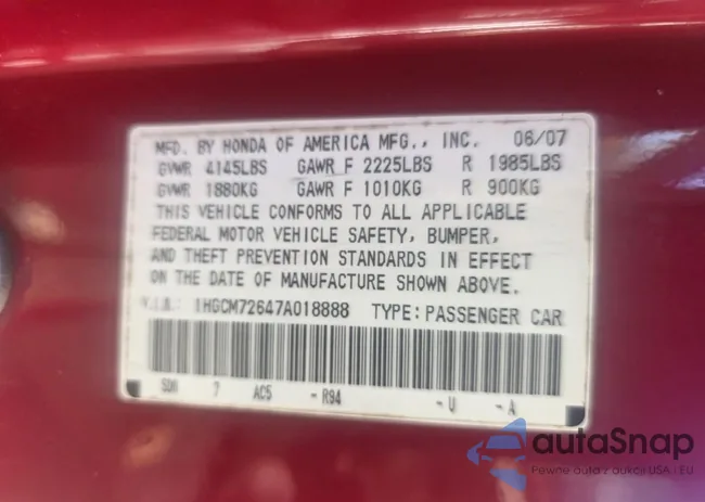 1HGCM723647A01888: 44045154