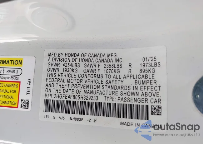 2HGFE4F80SH329233: 44044242