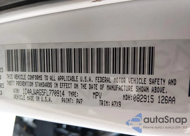 1C4AJWAG5FL770914: 44044333