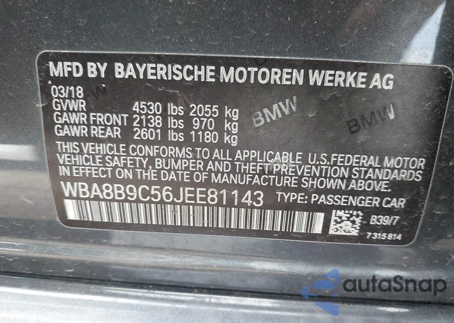 WBA8B9C56JEE81143: 44044341