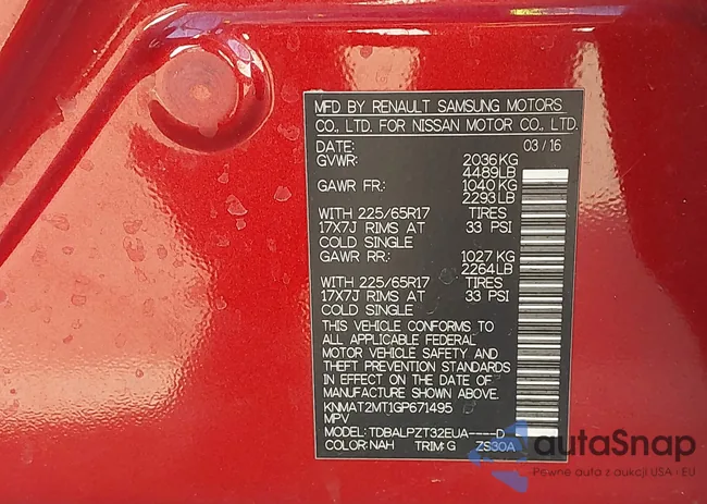 KNMAT2MT1GP671495: 44044430