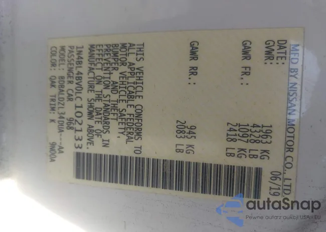 1N4BL4BV0LC102133: 44044539