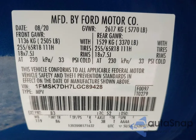 1FMSK7DH7LGC89428: 44045679