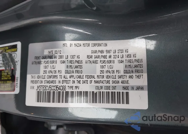 JM3TB3CV5C0354088: 44046011