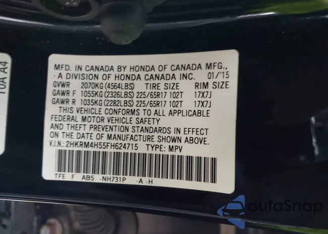 2HKRM4H55FH624715: 44046049