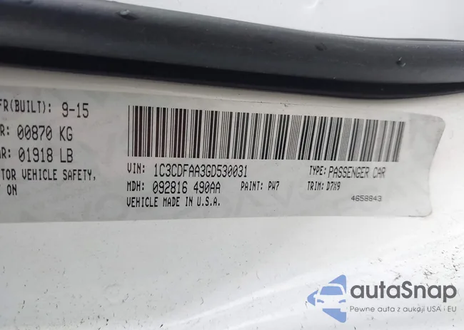 1C3CDFAA3GD530031: 44046129