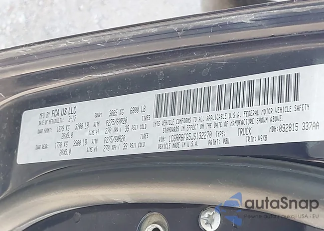 1C6RR6FG5JS132270: 44046148