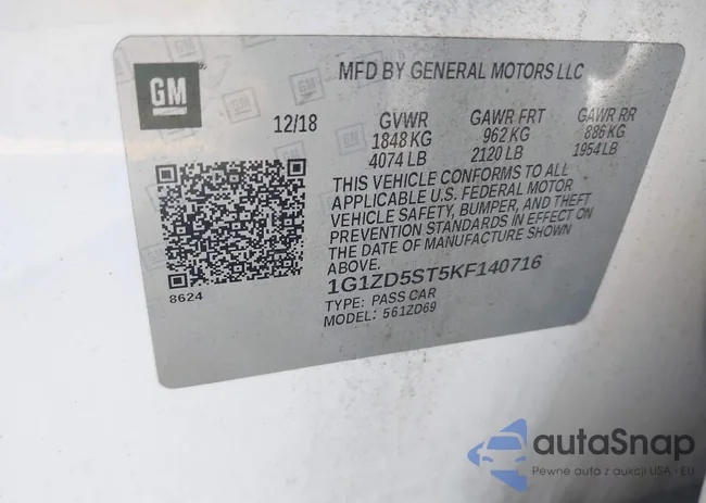 1G1ZD5ST5KF140716: 44046193