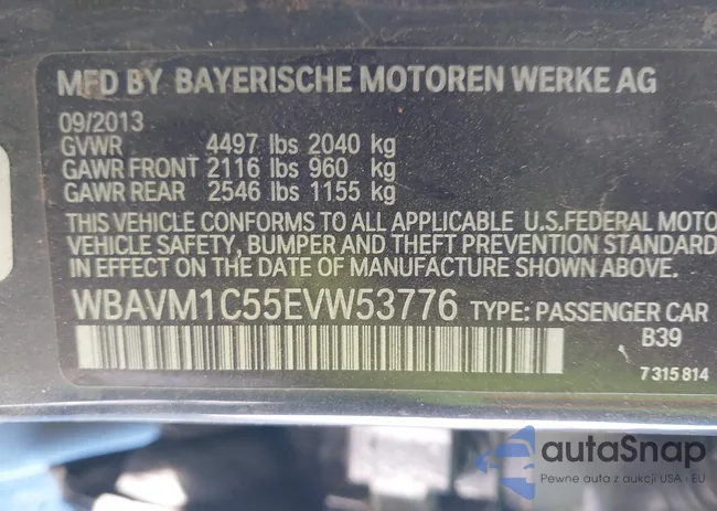 WBAVM1C55EVW53776: 44045366