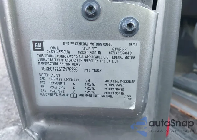 1GCEC19Z67Z176836: 44045387