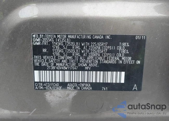 2T3BF4DV4BW117647: 44045394