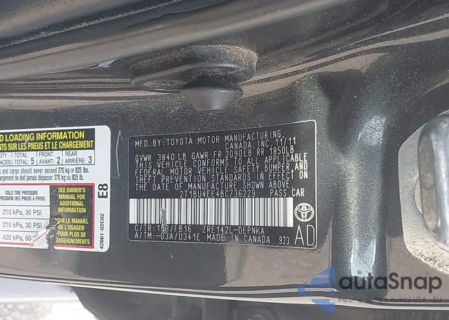 2T1BU4EE4BC736229: 44045495