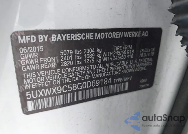 5UXWX9C58G0D69184: 44047125