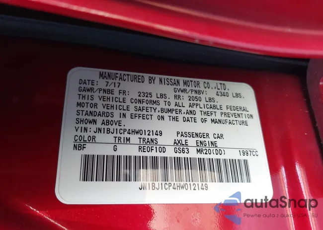 JN1BJ1CP4HW012149: 44046381