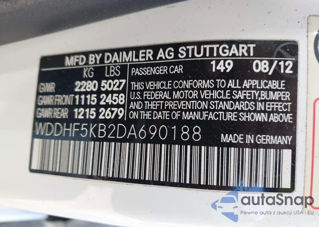 WDDHF5KB2DA690188: 44046530