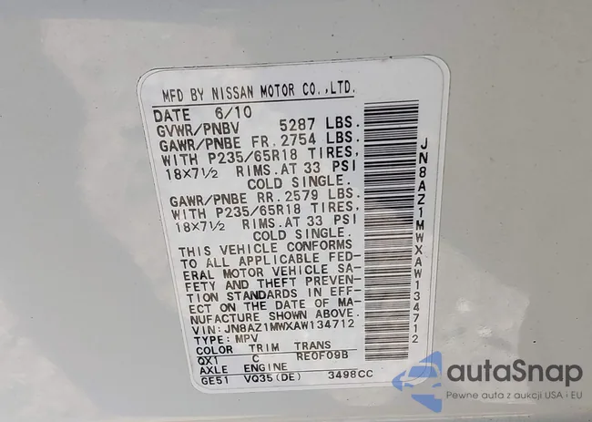 JN8AZ1MWXAW134712: 44046615