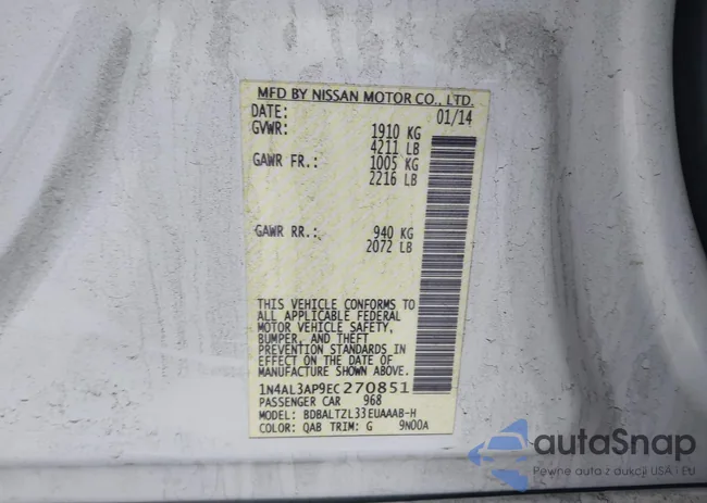 1N4AL3AP9EC270851: 44047714