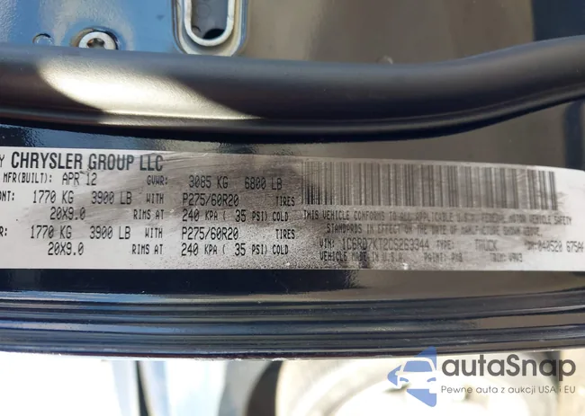 1C6RD7KT2CS263344: 44047784