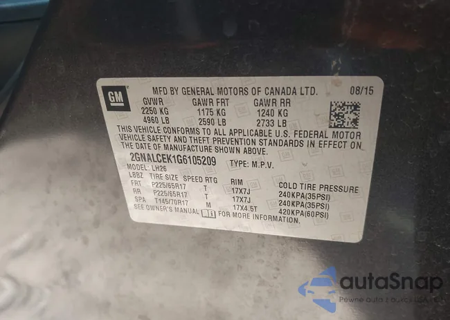 2GNALCEK1G6105209: 44047852