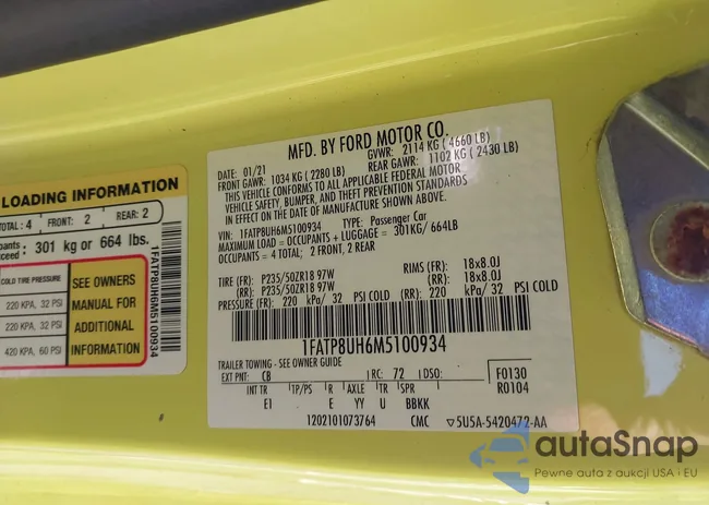 1FATP8UH6M5100934: 44047872