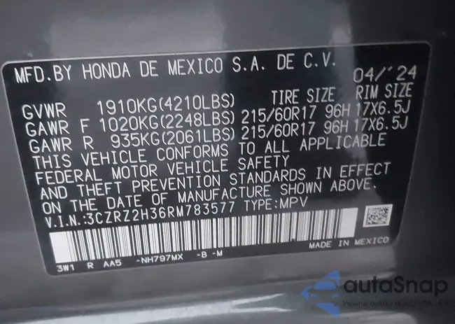 3CZRZ2H36RM783577: 44047925