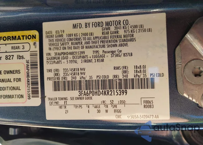 3FA6P0HD4KR215399: 44047288