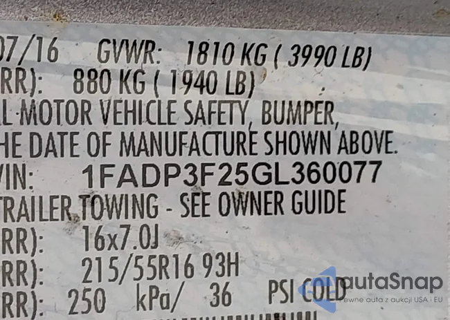 1FADP3F25GL360077: 44047321