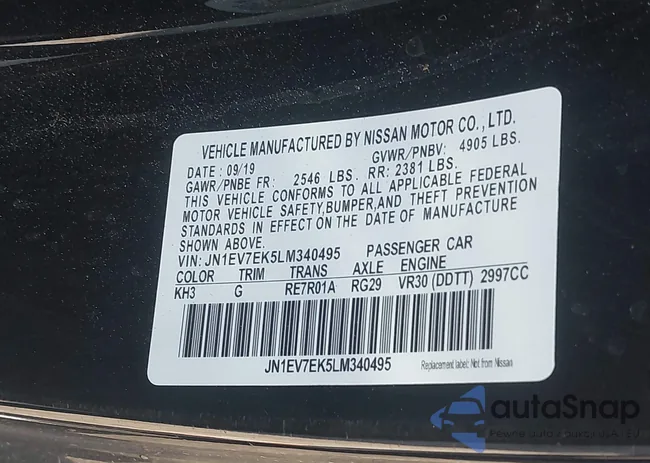 JN1EV7EK5LM340495: 44048665