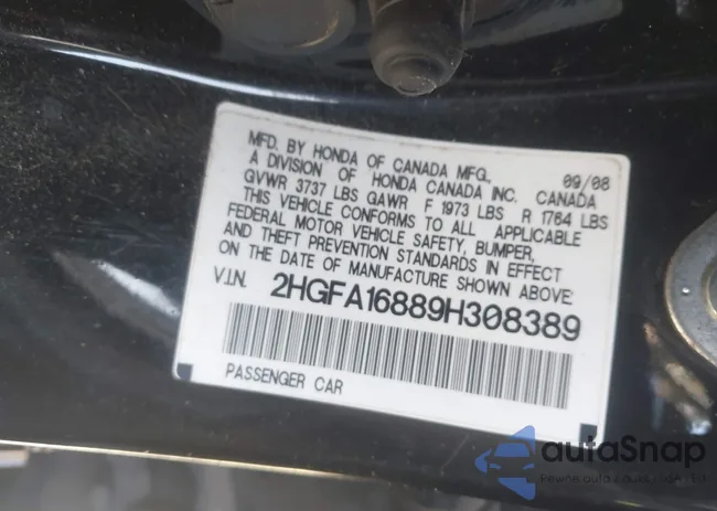 2HGFA16889H308389: 44048691