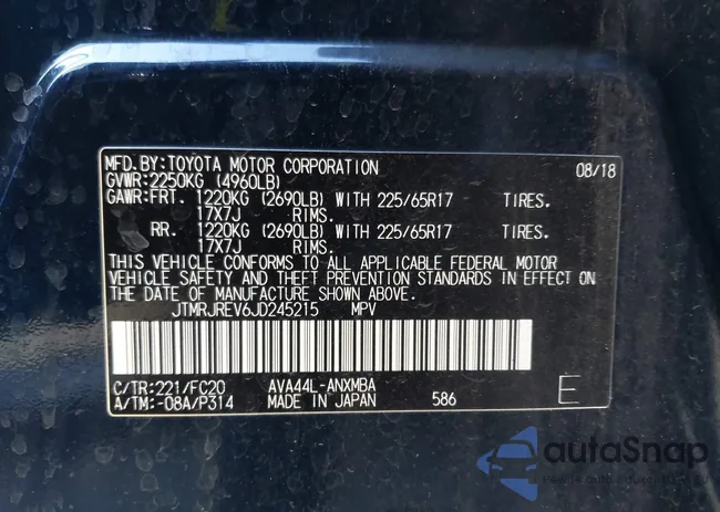 JTMRJREV6JD245215: 44048935