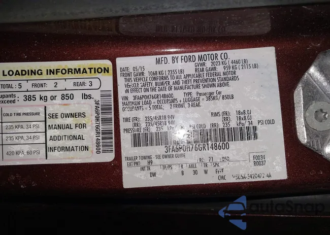 3FA6P0H76GR148600: 44049013