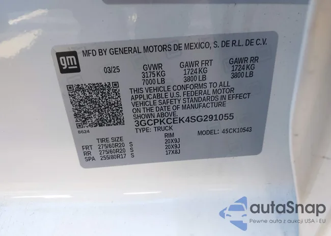 3GCPKCEK4SG291055: 44048231