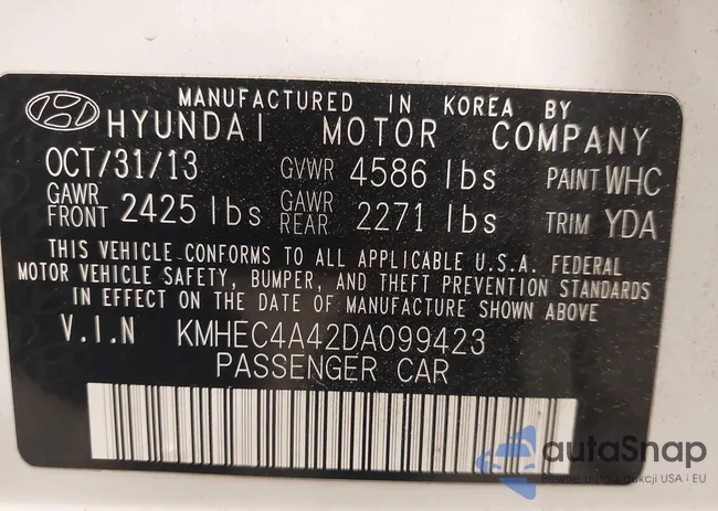 KMHEC4A42DA099423: 44048354