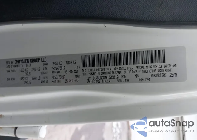 1C4BJWDG4FL519110: 44048374