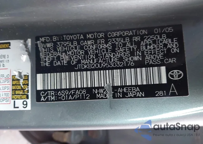 JTDKB20U953032176: 44049656