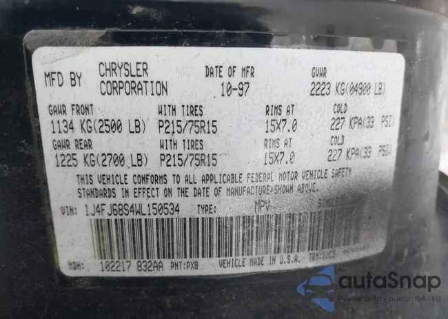 1J4FJ68S4WL150534: 44049679