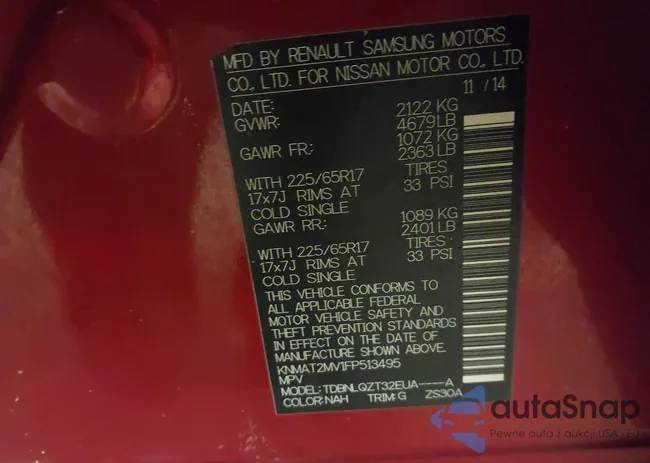 KNMAT2MV1FP513495: 44049872